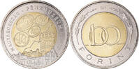 Hungary 100 Forint Coin, Musée de la monnaie, Bimetallic -