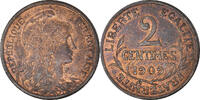 France 2 Centimes Coin, Dupuis, Paris, Bronze, KM:841 -
