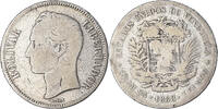 Venezuela Gram 25, 5 Bolivares Coin, Silver, KM:24.1 -
