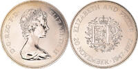 25 New Pence 1972 Großbritannien Münze, Elizabeth II, UNZ+, Kupfer-Nickel UNZ+