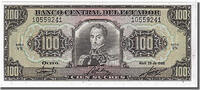 100 Sucres 1986 Ecuador Geldschein, 1986-04-29, UNZ UNZ