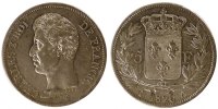 France 5 Francs Coin, Charles X, Paris, Silver, KM:720.1 -