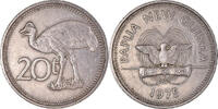 Papua New Guinea 20 Toea Coin, Copper-nickel, KM:5 -