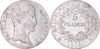 France 5 Francs Coin, Napoléon I, Paris, Rare in this quality -