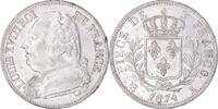 France 5 Francs Coin, Louis XVIII, Bordeaux, Rare in this quality -