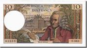 France 10 Francs Banknote, 10 F 1963-1973 ''Voltaire'', 1971-02-04 -