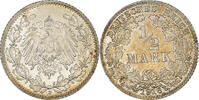 GERMANY - EMPIRE 1/2 Mark Coin, Munich, Silver, KM:17 -