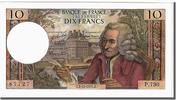 France 10 Francs Banknote, 10 F 1963-1973 ''Voltaire'', 1971-12-02 -