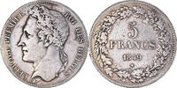 Belgium 5 Francs, 5 Frank Coin, Leopold I, Silver, KM:3.2 -