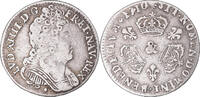 France 1/10 Écu aux 3 couronnes Louis XIV, Aix, Silver -