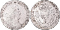 France 1/2 Ecu Coin, Louis XIV, 1/2 Écu aux palmes, Lille, Rare -