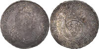 France 1/2 Ecu aux palmes Coin, Louis XIV, Rennes, réformé -