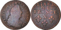 France Liard de France Coin, Louis XIV, Amiens, Copper -