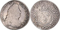 France 1/4 Ecu aux palmes Coin, Louis XIV, Paris, Silver -