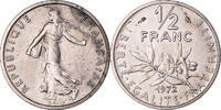 France 1/2 Franc Coin, Semeuse, Nickel, KM:P449 -