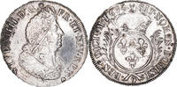 France Ecu Coin, Louis XIV, Écu aux palmes, Rennes, réformé -