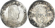 France Teston Coin, Henri II de Montpensier, Silver -