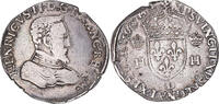 France Teston à la tête nue Coin, Henri II, Lyon, Silver -