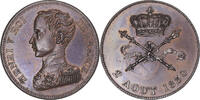 France Module 5 francs Coin, Henri V, Bronze, Gadoury:649 -