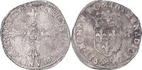 France 1/4 d'écu à la croix feuillue de face Coin, Henri IV, Toulouse -