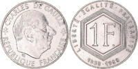 France Franc Coin, Charles de Gaulle, Paris, sans différents -