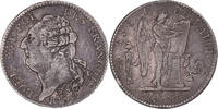 France 6 Livres Coin, Louis XVI, Paris, 2e sem, Silver -