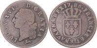 France Sol Coin, Louis XVI, Sol ou sou, Orléans, Copper -