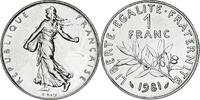 France Franc Coin, Semeuse, Paris, série FDC, Nickel -