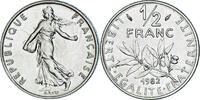 France 1/2 Franc Coin, Semeuse, Paris, série FDC, Nickel -
