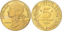 France 5 Centimes Coin, Marianne, Paris, BE, Aluminum-Bronze -