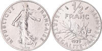France 1/2 Franc Coin, Semeuse, Paris, Nickel, KM:931.1 -
