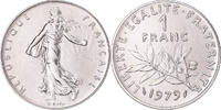 France Franc Coin, Semeuse, Paris, Nickel, KM:925.1 -