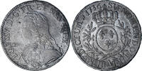 France Ecu aux branches d'olivier Coin, Louis XV, Paris, 2éme sem. -
