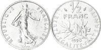 France 1/2 Franc Semeuse, Paris, Nickel, KM:931.1 -