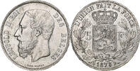 Belgium 5 Francs, 5 Frank Leopold II, Silver, KM:24 -