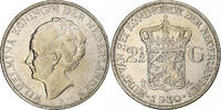Netherlands 2-1/2 Gulden Wilhelmina I, Silver, KM:165 -