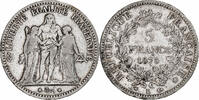 France 5 Francs Hercule, Bordeaux, Silver, Gadoury:745a -