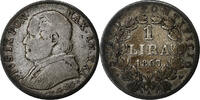 ITALIAN STATES Lira PAPAL STATES, Pius IX, Rome, Silver -