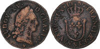 France 1/2 Sol d'Aix Louis XV, Aix, Copper, Gadoury:274 -