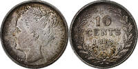 Netherlands 10 Cents Wilhelmina I, Silver, KM:135 -