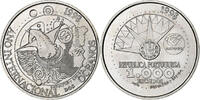 Portugal 1000 Escudos Lisbon, Silver, KM:707 -