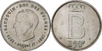 Belgium 250 Francs, 250 Frank Baudouin I, Silver, KM:157.1 -