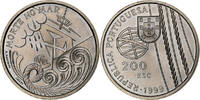 Portugal 200 Escudos Lisbon, Copper-nickel, KM:716 -