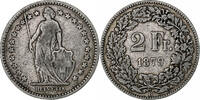 Switzerland 2 Francs Bern, Silver, KM:21 -