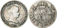 Spain Real, Croat Isabel II, Madrid, Silver, KM:518.1 -