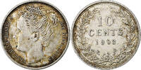 Netherlands 10 Cents Wilhelmina I, Silver, KM:135 -
