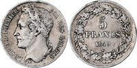 Belgium 5 Francs, 5 Frank Leopold I, Silver, KM:3.2 -