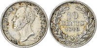 Netherlands 10 Cents William II, Silver, KM:75 -