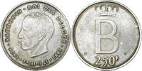 Belgium 250 Francs, 250 Frank Baudouin I, Silver, KM:157.1 -