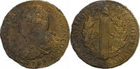 France 2 Sols Constitution, 2 sols françois, Paris, Bronze -